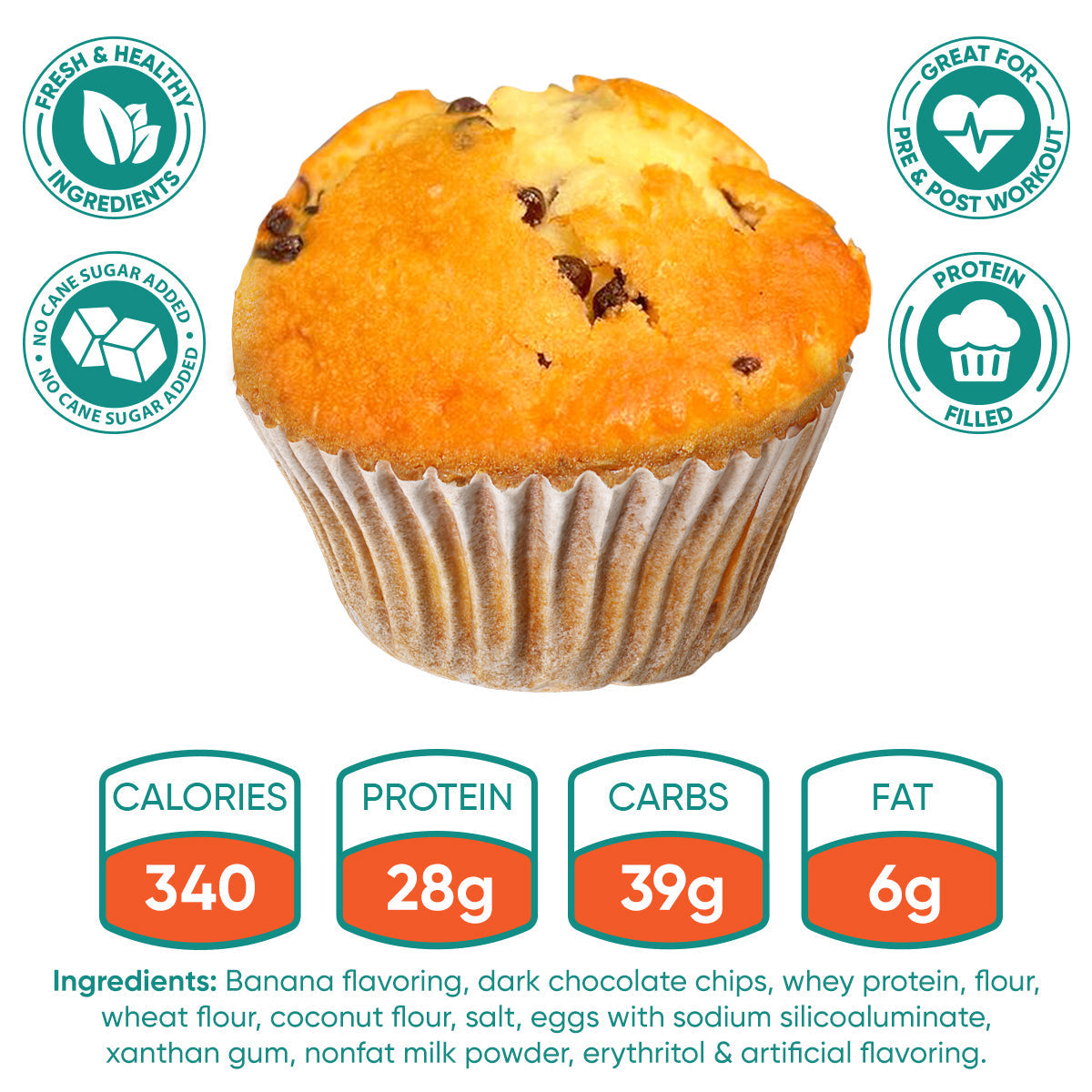 banana chocolate chip muffin