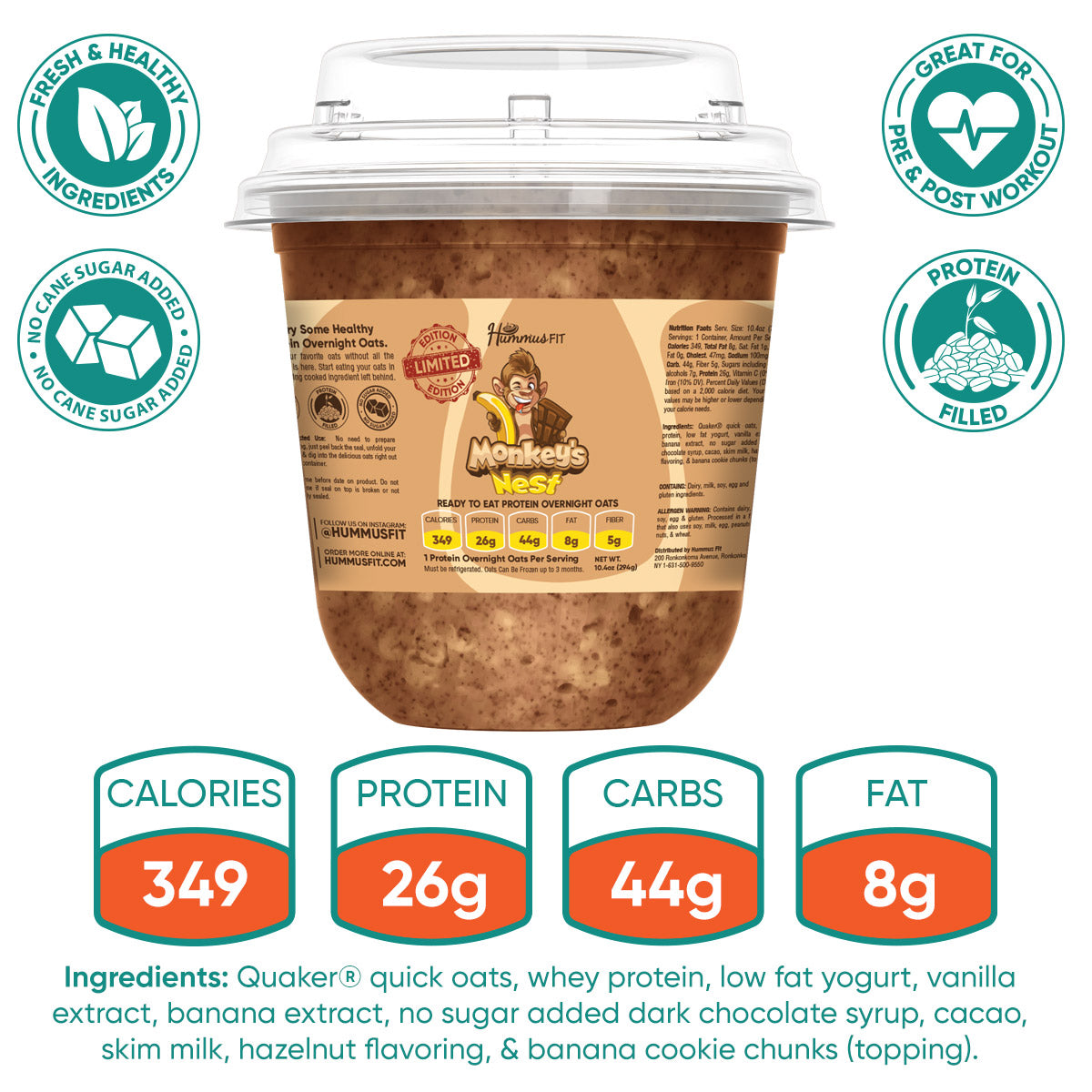 Overnight Oats (Flavors Vary)