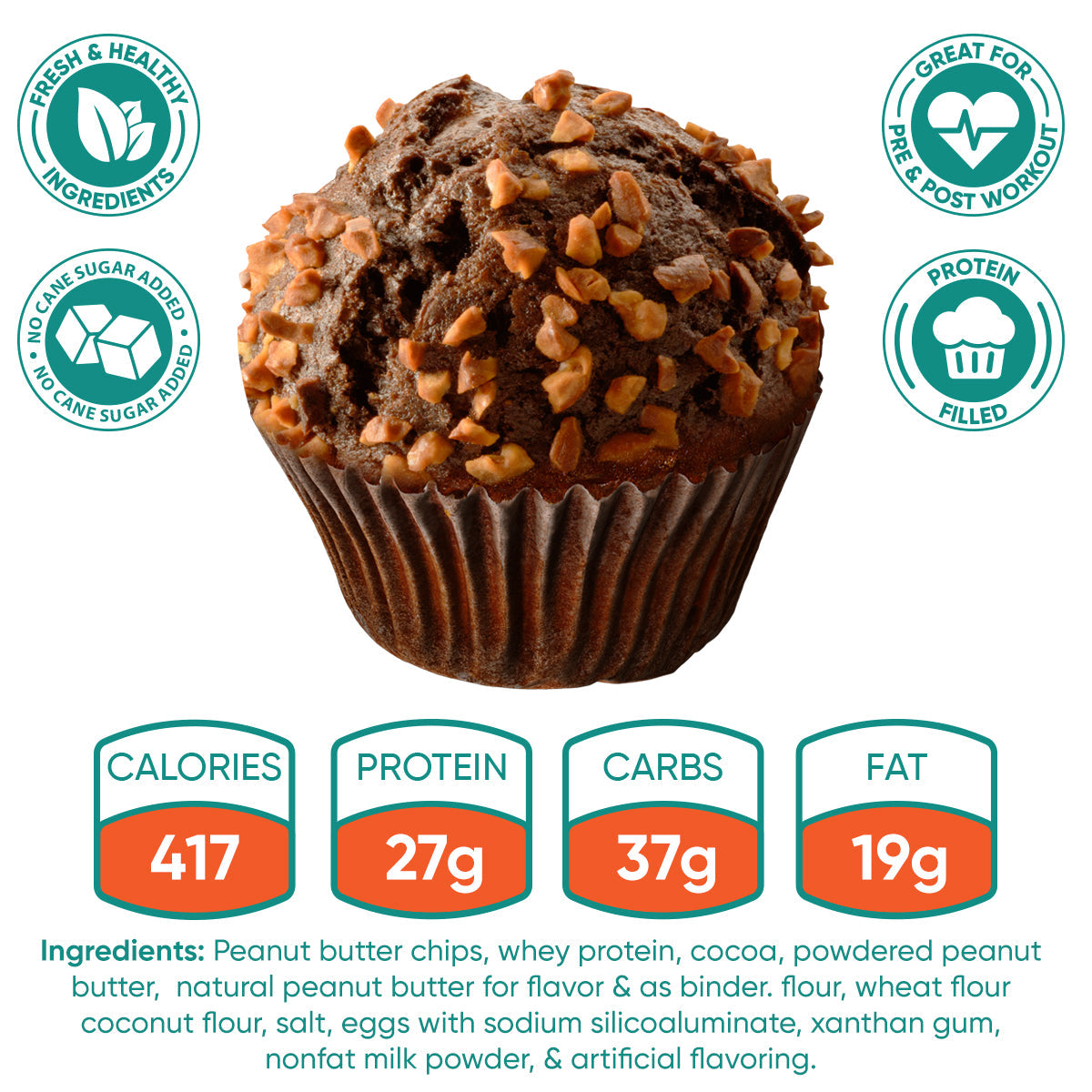 peanut butter chip muffin