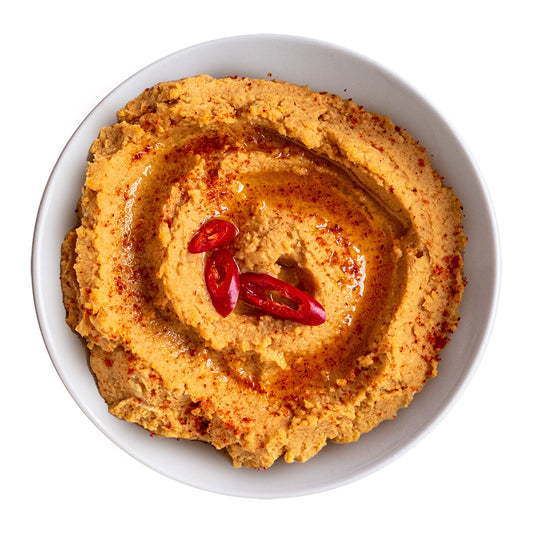 1lb of Take Home Hummus (Spicy Roasted Red Pepper Hummus)
