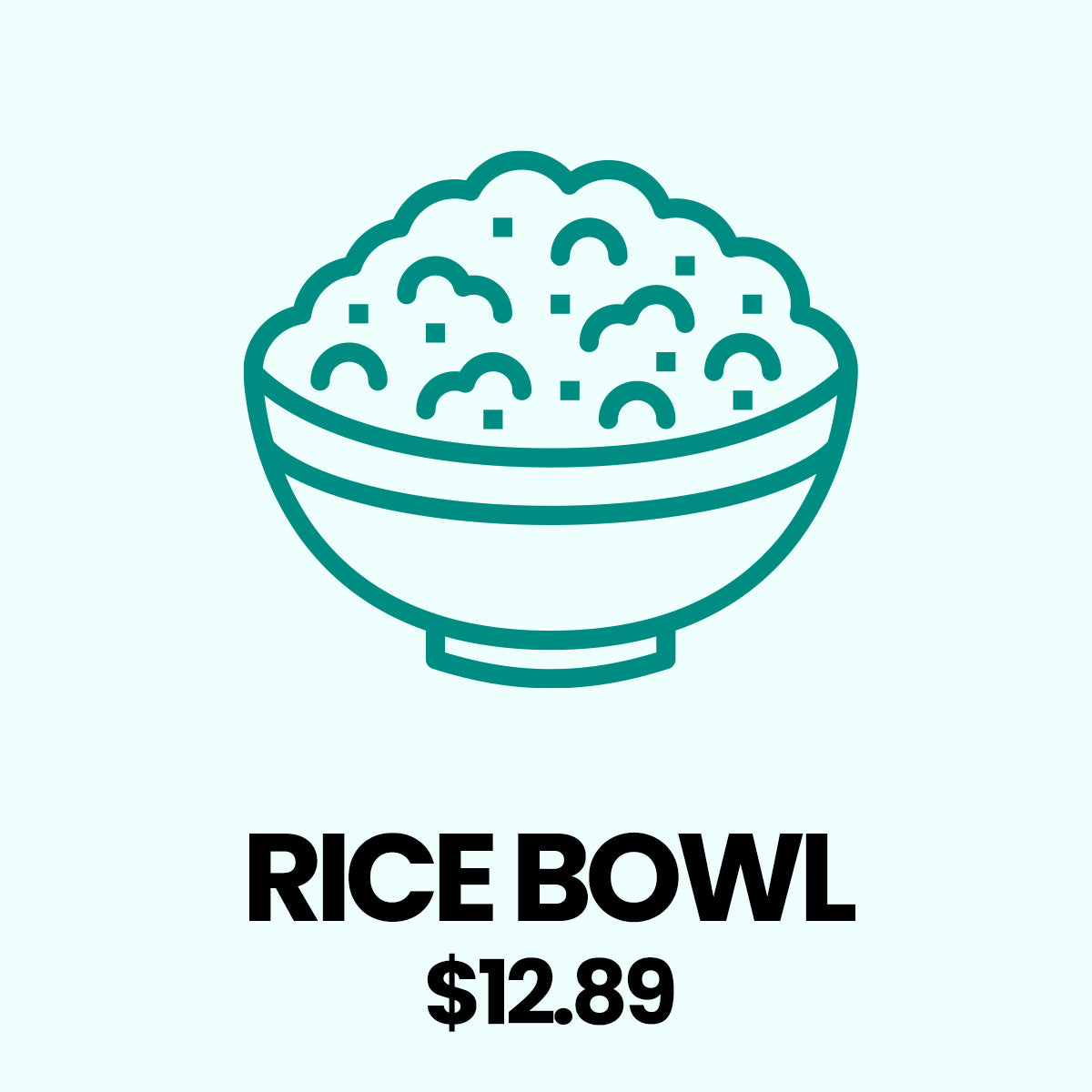 Construye tu propio plato de arroz - $12,89