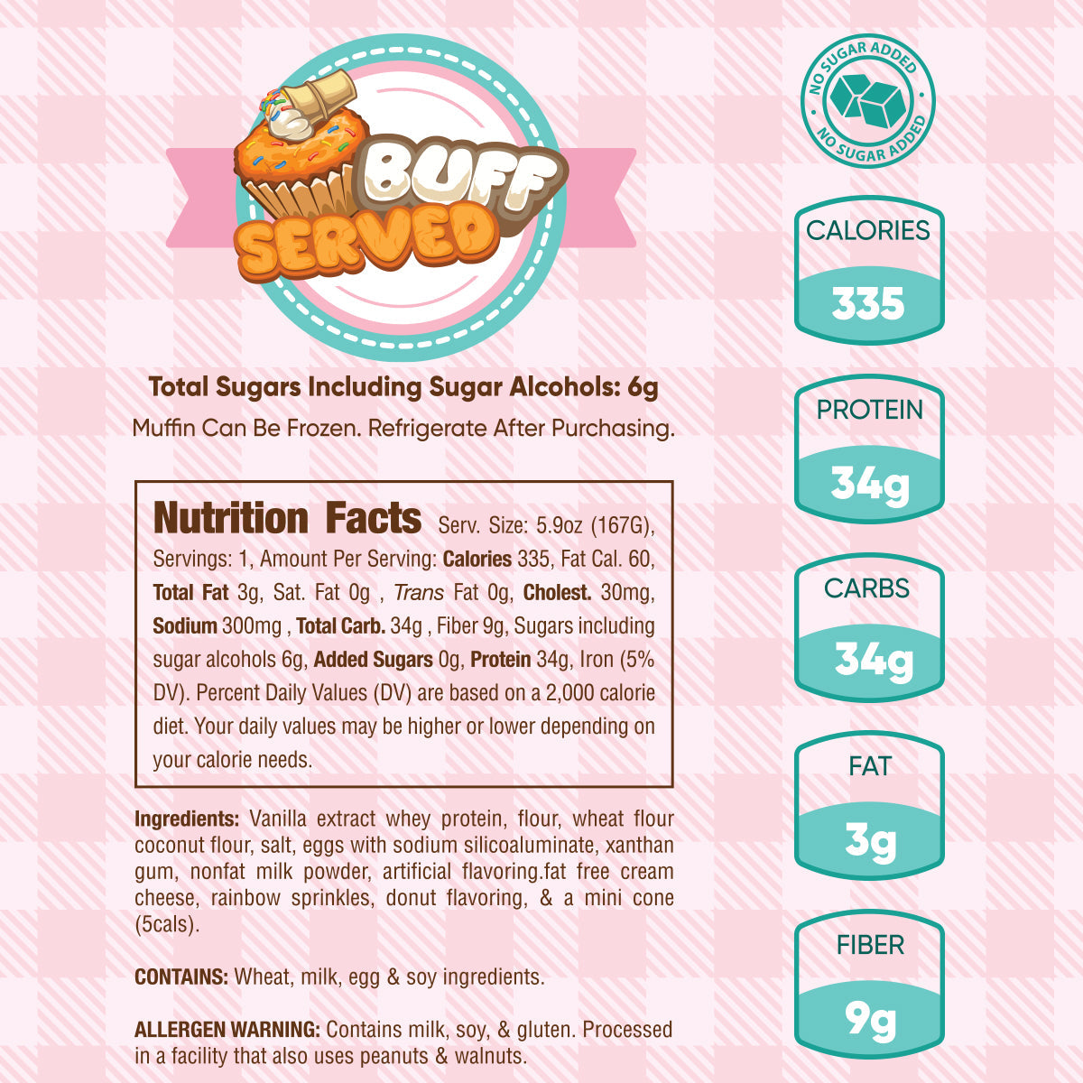 buff served muffin nutrition facts
