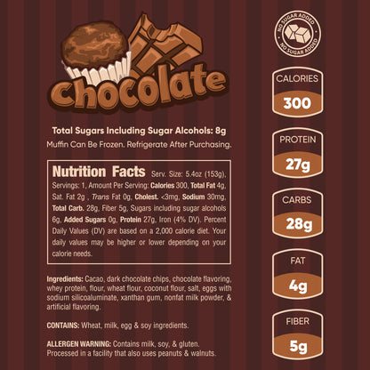 chocolate muffin nutrition facts