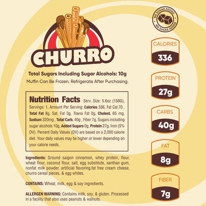 churro muffin nutrition facts